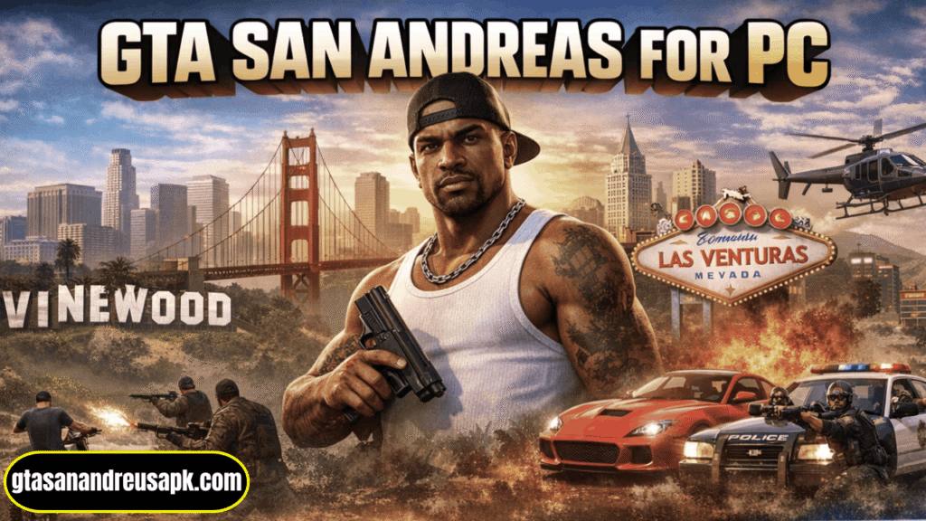 GTA San Andreas PC download Windows 11 gameplay